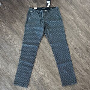 Scotch & Soda Men's Blue Patterned Chinos